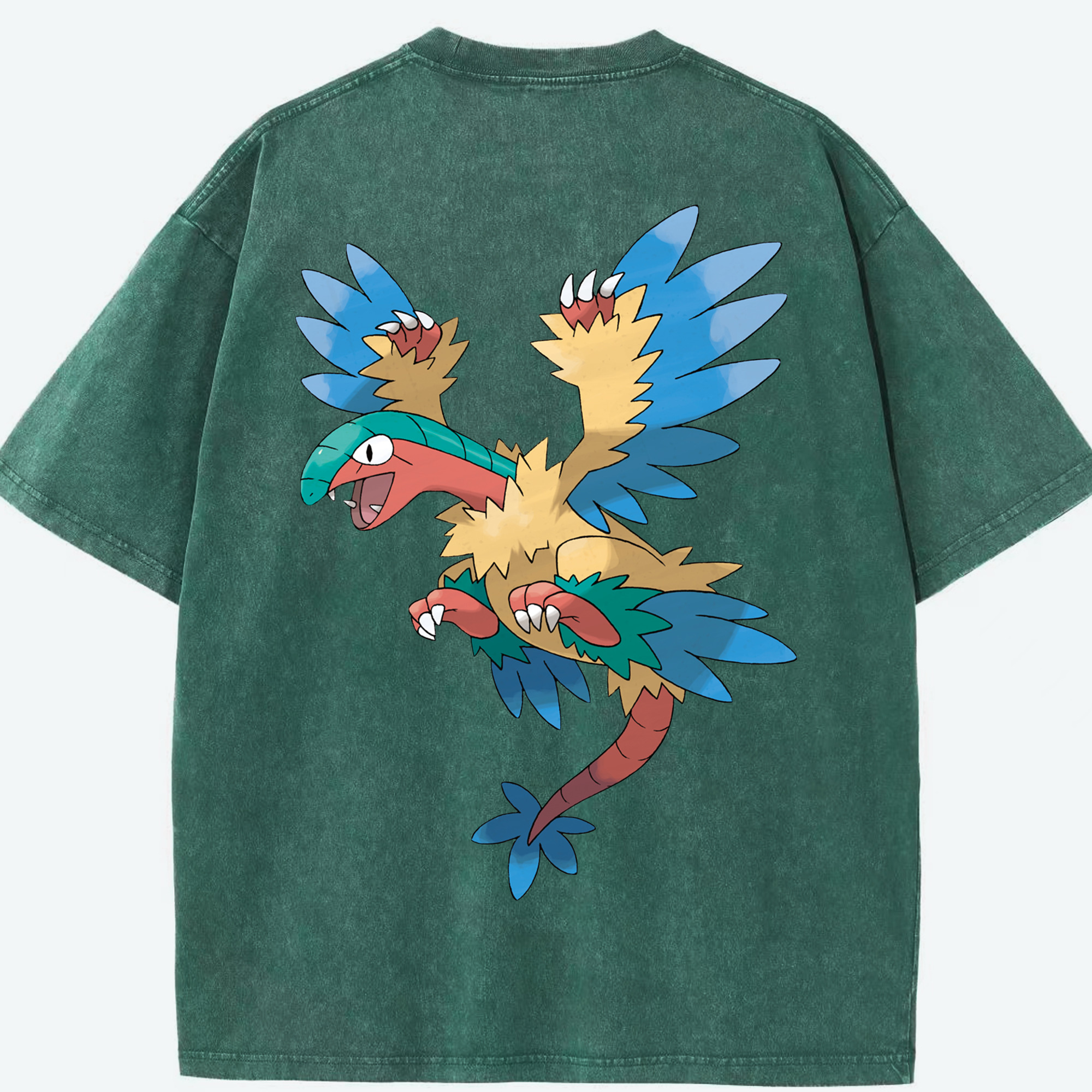 （画像用） ポケットモンスター Pokémon 綿100% ヴィンテージ風 半袖Tシャツ（背面プリント）